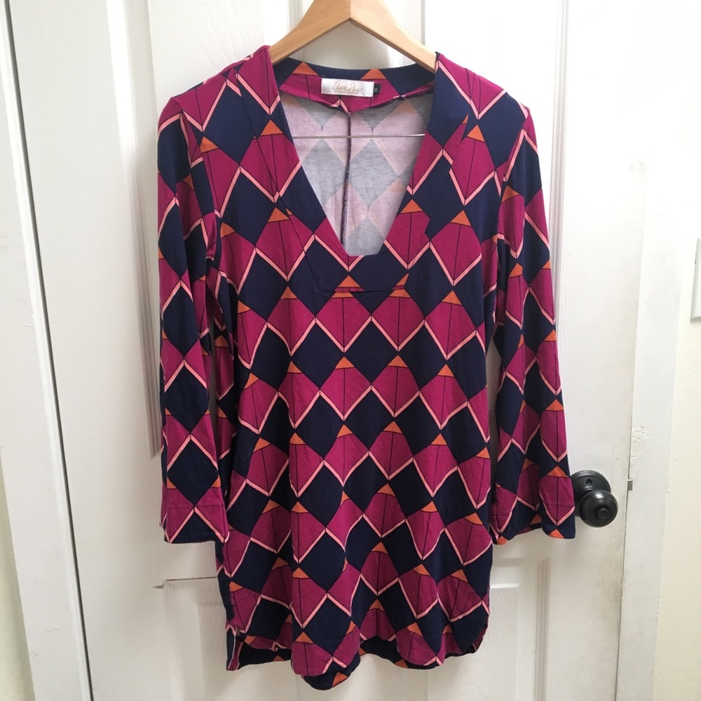Ava sky loose fitting dress